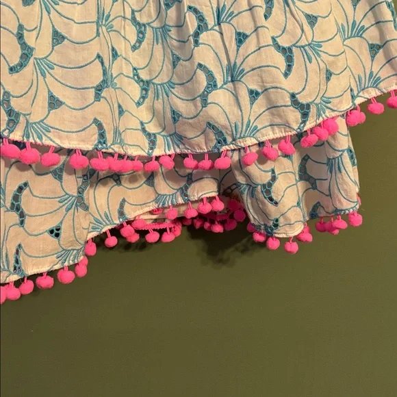 Lilly Pulitzer Addilyn one-shoulder eyelet mini dress EUC Medium - Picture 3 of 10